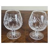 Waterford Crystal Lismore Pattern Balloon Snifter Glasses (pair)