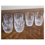 Waterford
Crystal Colleen Pattern Tumblers (4-3 ½  & 2- 4 ¼ )
