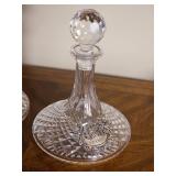 Waterford Crystal Alana Pattern Decanter with Faceted Stopped