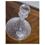 Waterford Crystal Alana Pattern Decanter with Faceted Stopped