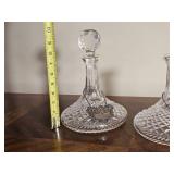 Waterford Crystal Alana Pattern Decanter with Faceted Stopped