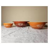 Pyrex Autumn Harvest Mixing Bowls