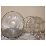 Variety of Teardrop Pattern Duncan Miller Serving Pieces & Glasses
