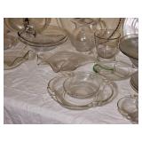 Variety of Teardrop Pattern Duncan Miller Serving Pieces & Glasses