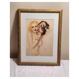Alberto Vargas - Mask - Framed Vintage Print