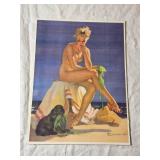 Gil Elvgren - In for a Taning - Print