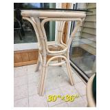 Vintage Coastal Rattan High Top Set