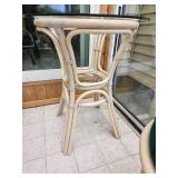 Vintage Coastal Rattan High Top Set