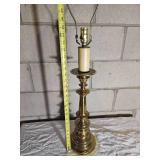 Vintage Brass Candlestick Table lamp