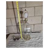 Retro Clear Glass Ginger Jar Lamp