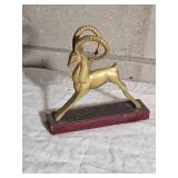 Vintage Hollywood Regency Brass Big Horn