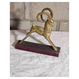 Vintage Hollywood Regency Brass Big Horn