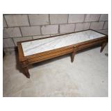 Retro Hollywood Regency Italian Marble Cocktail Table from Weimen Tables