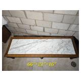 Retro Hollywood Regency Italian Marble Cocktail Table from Weimen Tables