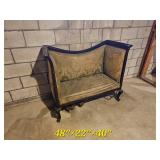 Antique American Empire Settee Bench Frame