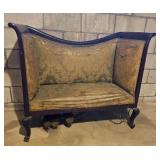 Antique American Empire Settee Bench Frame
