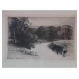 Signed Etching ~ A Sunset in Ireland by Sir Francis Seymour Haden