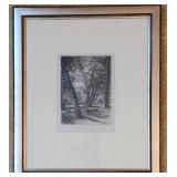 Signed Etching ~ Kensington Gardens by Sir Francis Seymour Haden