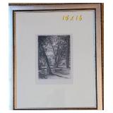 Signed Etching ~ Kensington Gardens by Sir Francis Seymour Haden
