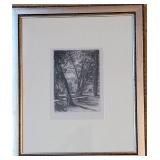 Signed Etching ~ Kensington Gardens by Sir Francis Seymour Haden