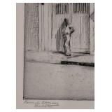 Signed Etching ~ Ravenel Doorway, Charleston by Elizabeth O