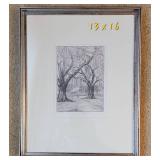Signed Etching ~ Low Country by Elizabeth O