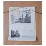 Framed Color Etching ~ Belgian Street by Artist Alfred van Neste