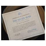Franklin Crystal The Seven Seas Plate Collection by James Wyreth