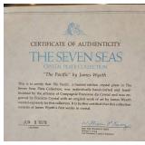 Franklin Crystal The Seven Seas Plate Collection by James Wyreth