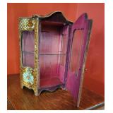 Miniature Tin Litho French Vernis Martin Display Case ~ Louis XV Style