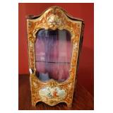 Miniature Tin Litho French Vernis Martin Display Case ~ Louis XV Style