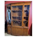 Gorgeous Mahogany Breakfront Display Cabinet