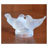 Lalique Crystal Collection ~ Elisabeth Vase * Love Birds * Knife Rest
