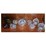 Vintage Duncan & Miller Pall Mall Elegant Glass Duck Ashtrays & Trinket Box Collection