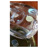 Vintage Duncan & Miller Pall Mall Elegant Glass Duck Ashtrays & Trinket Box Collection