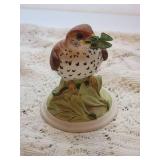Bisque Boehm Bird Figurine ~ Baby Wood Thrush 444