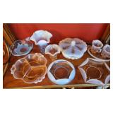 Vintage Pink Opalescent Glass Collection