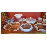 Vintage Pink Opalescent Glass Collection