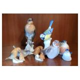 Porcelain Bird Figurine Collection