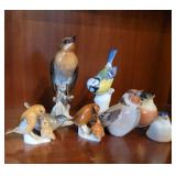 Porcelain Bird Figurine Collection