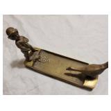 Antique Brass Boy and Goose Desk Tray