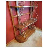 Drexel Heritage Walnut and Brass Baker