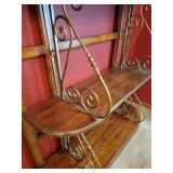 Drexel Heritage Walnut and Brass Baker
