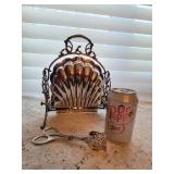 Antique German Clamshell Silver Plated Bun Warmer