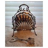 Antique German Clamshell Silver Plated Bun Warmer