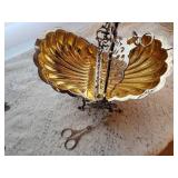 Antique German Clamshell Silver Plated Bun Warmer