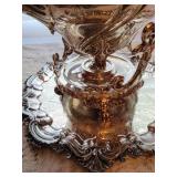 Antique Silverplate Tilting Tea Kettle on a Stand