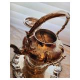 Antique Silverplate Tilting Tea Kettle on a Stand