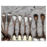 Old English and French Sterling Silver Spoons ~ 93g