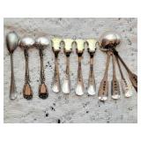Old English and French Sterling Silver Spoons ~ 93g